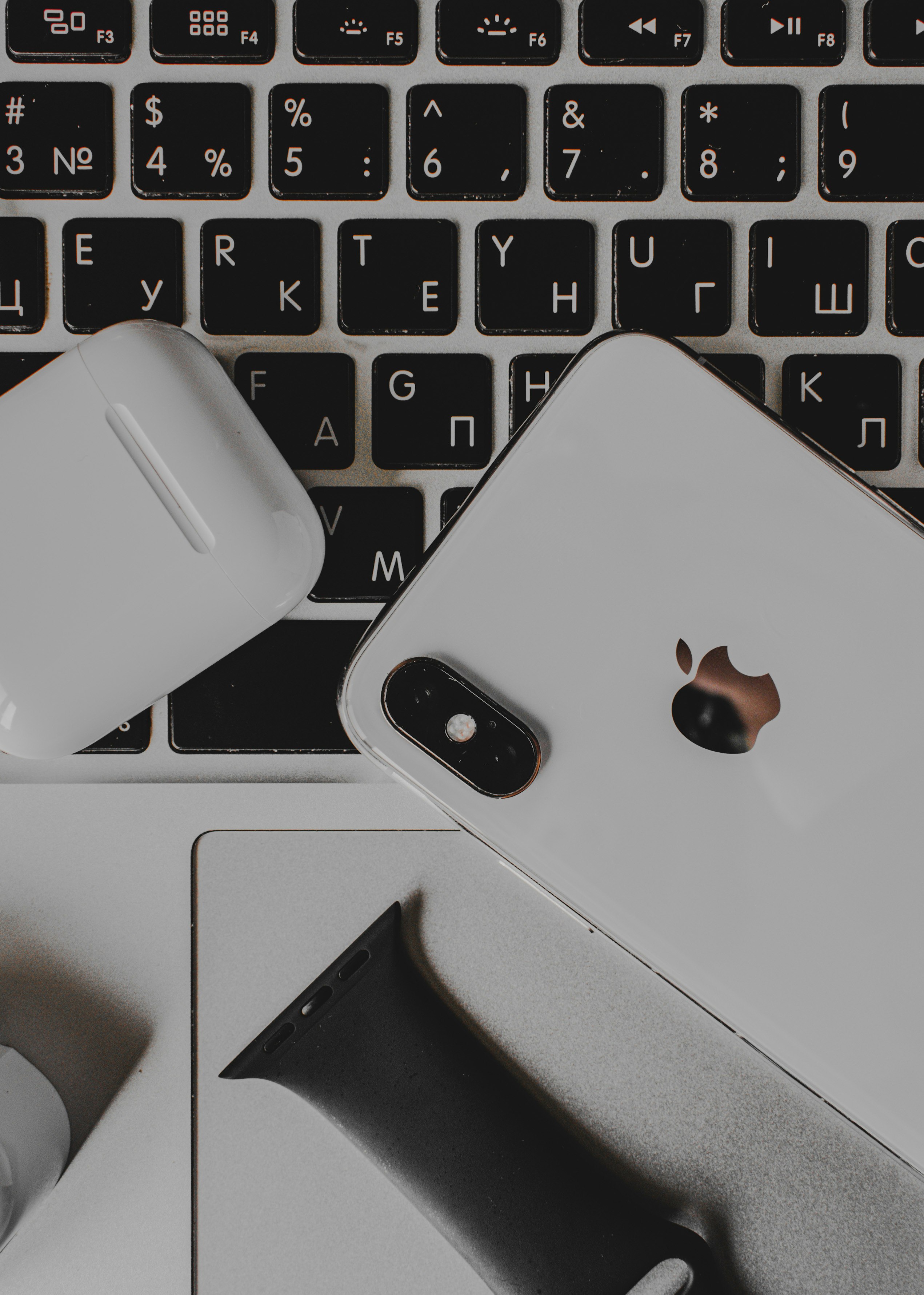 white apple mac mini on white table